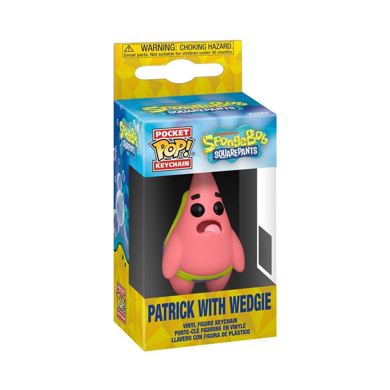 Figurine Funko Pop Keychain Spongebob Squarepants Patrick with Wedgie - vue 3