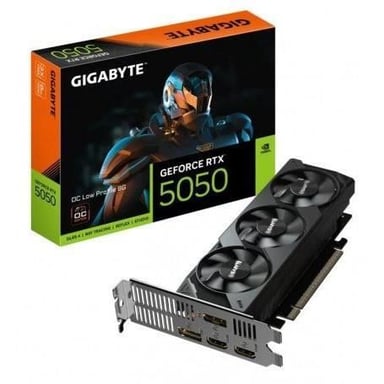 Tarjeta Gráfica Gigabyte GeForce RTX 5050 OC Low Profile- 8GB GDDR6- Compatible con Perfil Bajo