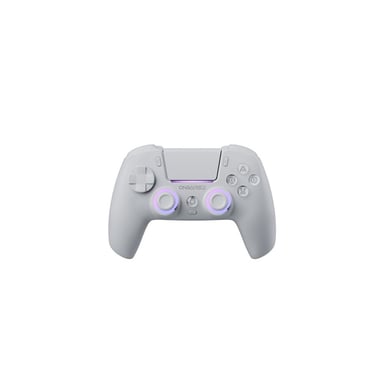 Manette Bluetooth Oniverse Starion PS5 PS3 PC Android iOS Blanc touches mécaniques gâchettes L3/R3 gyroscope 6 axes turbo rétroéclairage