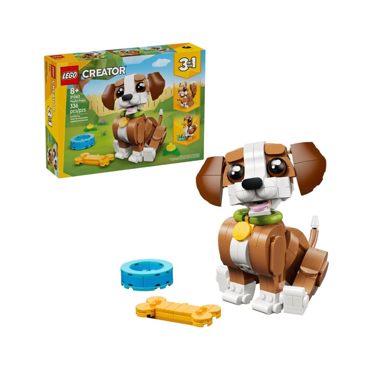 LEGO Creator 3-en-1 Les adorables animaux : le chiot joueur 31382 - vue 5