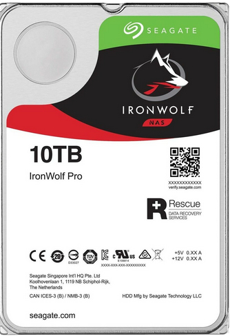 Seagate IronWolf Pro ST10000NE000 disque dur 3.5 10000 Go Série ATA III