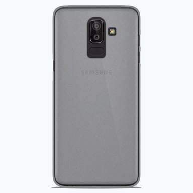 Coque silicone unie compatible Givré Blanc Samsung Galaxy J8 2018