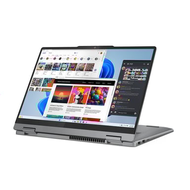 Lenovo IdeaPad 5 2-in-1 14IRH9 Intel® Core™ i7 i7-13620H Híbrido (2-en-1) 35,6 cm (14'') Pantalla táctil WUXGA 16 GB LPDDR5x-SDRAM 1 TB SSD Wi-Fi 6 (802.11ax) Windows 11 Home Alemán Gris