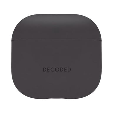 Decoded AirPods 4 Estuche de silicona a prueba de golpes con indicador LED Negro