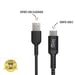 Jaym - Cable Premium 2,50 m - USB-A vers USB-C - Garanti à Vie - Ultra renforcé - Longueur 2,5 mètres - Pour Android et appareils USB-C