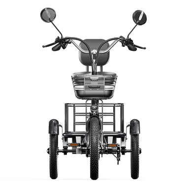 Tricycle cargo électrique Cysum T1 Pro : moteur 250 W, batterie 48 V 22 Ah, pneus 16 x 2,3 pouces
