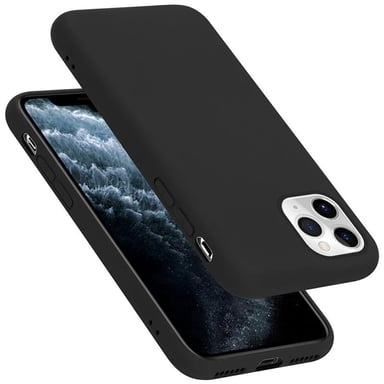 Coque pour Apple iPhone 11 PRO en LIQUID BLACK Housse de protection Étui en silicone TPU flexible
