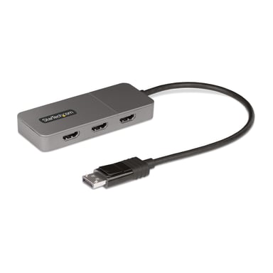 StarTech.com Hub MST de 3 Puertos - Multiplicador Divisor DisplayPort a 3 Puertos HDMI 4K60Hz - Adaptador Gráfico DP 1.4 Multimonitor - Cable de 30cm