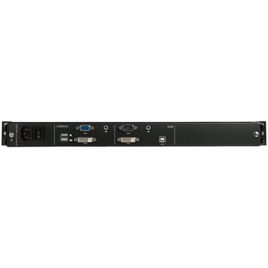 StarTech.com Console KVM a doppio binario HD 1080p - Switch/Console KVM HD VGA a porta singola - Monitor LCD/console a rack - Cassetto per rack server