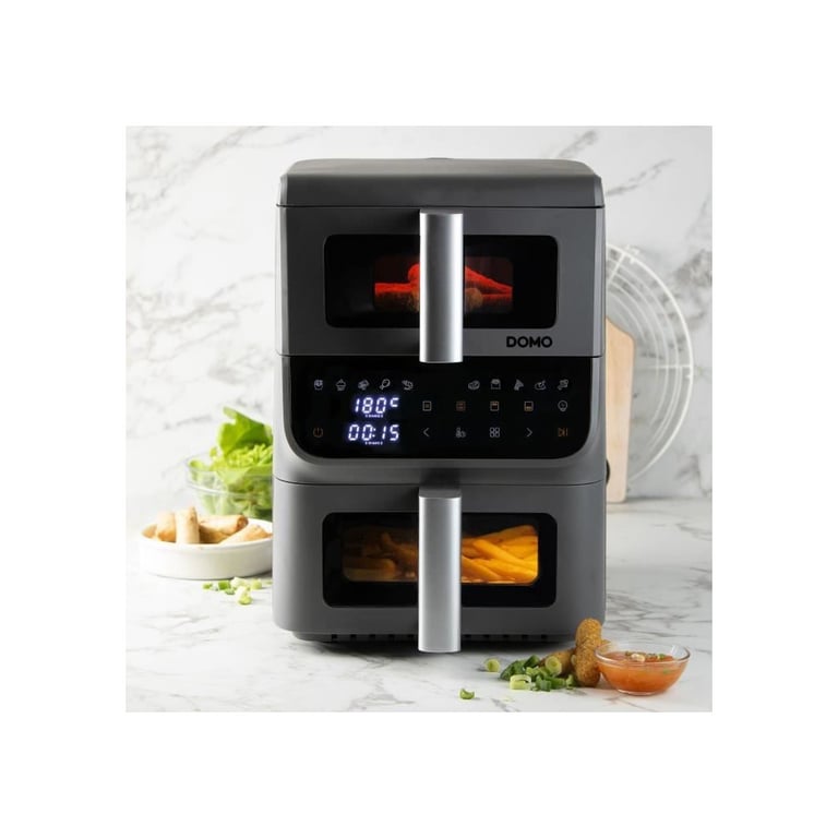 Friteuse sans huile DOMO Airfryer DO550FR Double cuve 3.5 + 65 10 programmes - vue 5