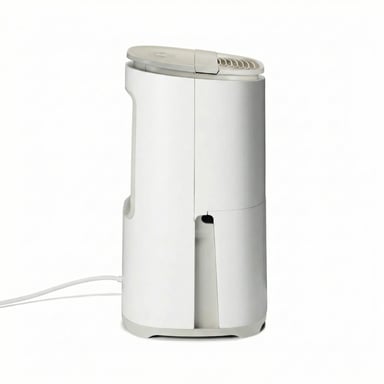 Deshumidificador Arete One 6L Meaco con purificador de aire, compresor silencioso 32 dB, control de humedad inteligente, color Warm Pebble piedra cálida