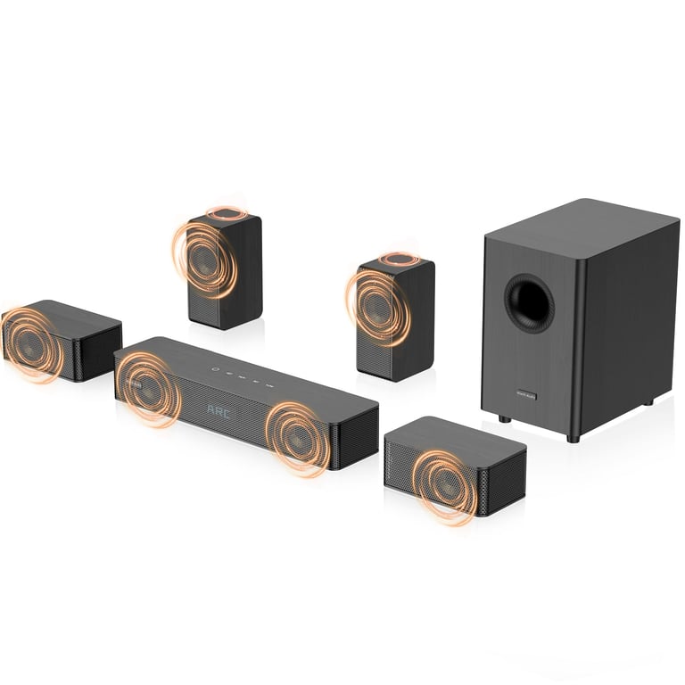 Barre de Son Dolby Atmos Hiwill audio N512 5.1.2 Sans Fil - vue 2
