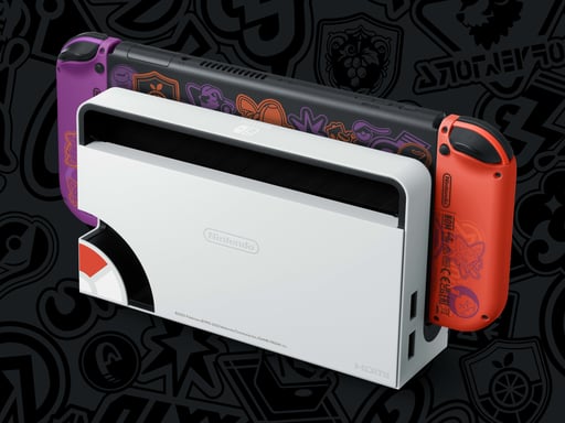 Switch Oled Ed. Pokémon Ecarlate & Violet Edition - Console de jeux portables 17,8 cm (7'') 64 Go Écran tactile Wifi