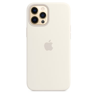 APPLE iPhone 12 Pro Max Coque en Silicone avec MagSafe - Blanc