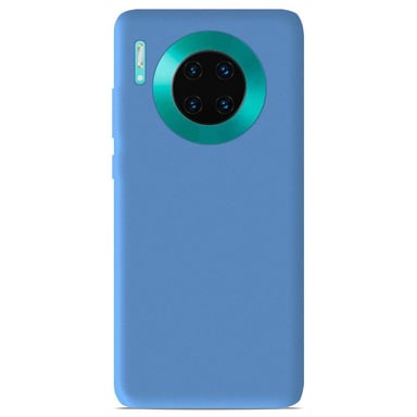 Coque silicone unie Mat Bleu compatible Huawei Mate 30
