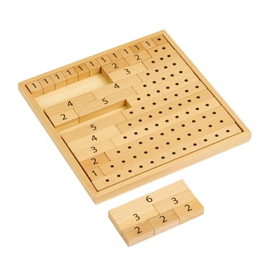 Jeu Montessori pour Apprendre les Mathématiques avec Blocs en Bois
