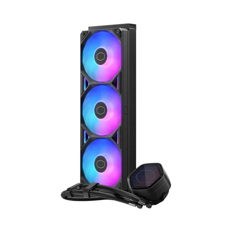 COOLER MASTER MasterLiquid 360 Atmos II Pixel LED Watercooling AIO Ventilateurs 120mm - vue 3