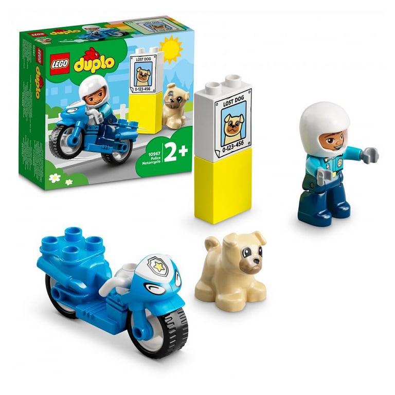 LEGO 10967 DUPLO La Moto De Police Jouet Pour les Enfants de et Plus Avec Figurine de Policier Développement De La Motricité Fine - vue 4