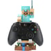 Figurine Minecraft Steve Armure Diamant - Cable Guys - Support écouteurs, smartphone ou petit accessoire - 20 cm