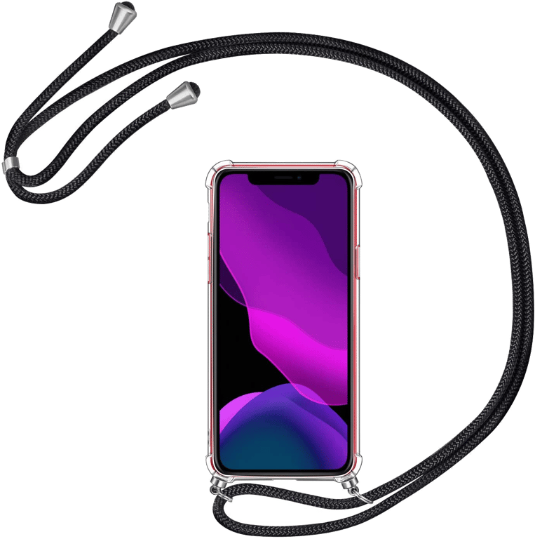 Coque avec Cordon pour IPHONE 13 Silicone Airbags Transparente