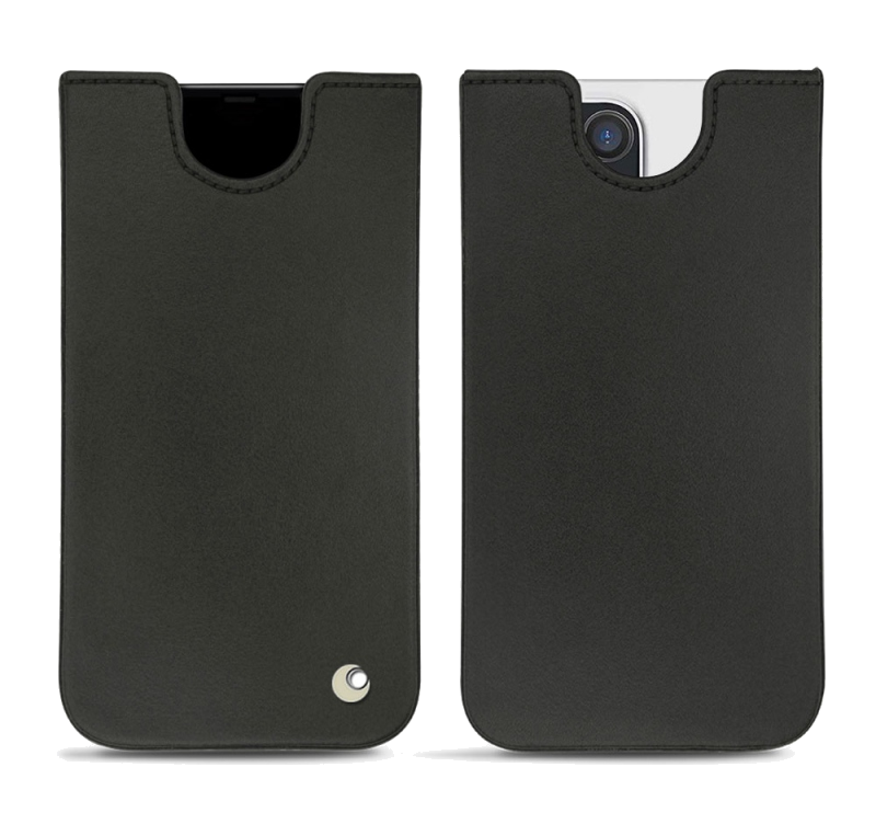 Pochette cuir Apple iPhone 12 Pro - PochetteNoir