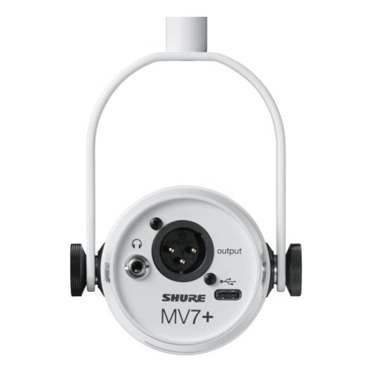 Shure MV7+ W - vue 3