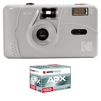 KODAK M35 - Appareil Photo Rechargeable 35mm, Objectif Grand Angle Fixe, Viseur optique , Flash Intégré, Pile AAA