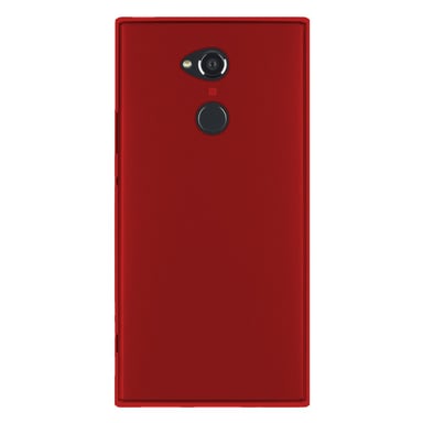 Coque silicone unie compatible Givré Rouge Sony Xperia XA2 Ultra