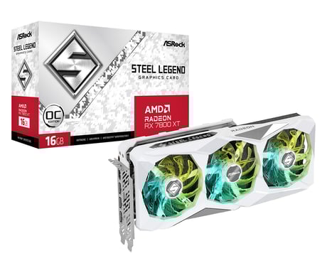 Asrock Radeon RX 7800 XT Steel Legend OC AMD 16 Go GDDR6