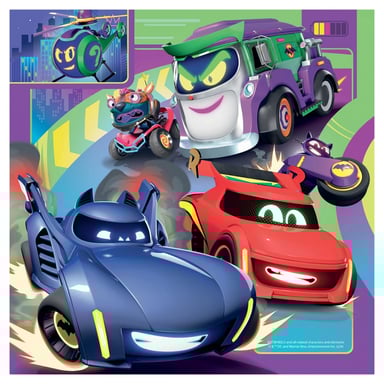 Puzzle Batwheels Premium 3x49 piezas para niños