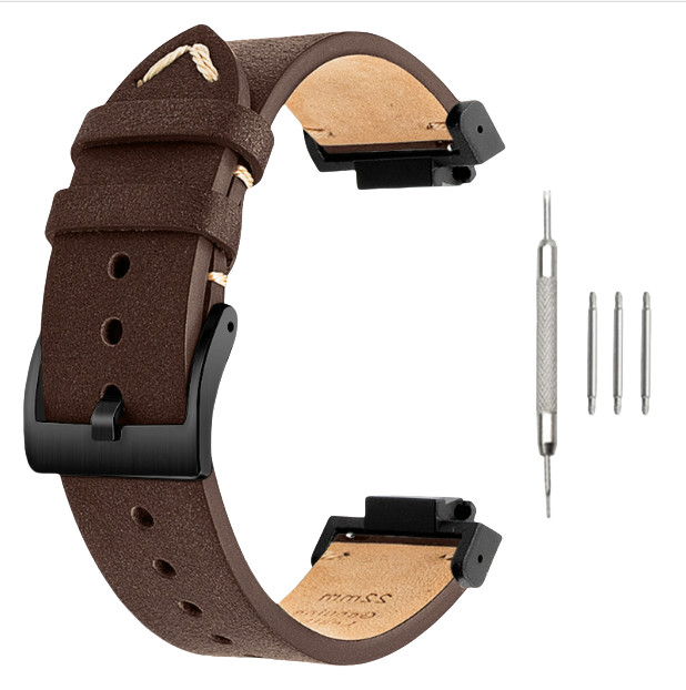 INF Bracelet de montre en cuir véritable pour Casio G-SHOCK DW-5600/GWB5600/GA-2100 Brown+Black