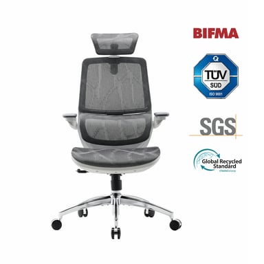 Silla de oficina ergonómica SIHOO M59AS - Reposabrazos 3D ajustables - Soporte lumbar - Malla de alta calidad - Certificada BIFMA/SGS