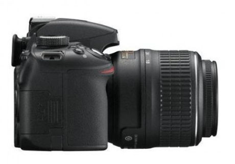 Nikon D3200 Noir - vue 3