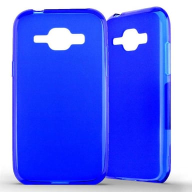 Coque silicone unie compatible Givré Bleu Samsung Galaxy J1 2015