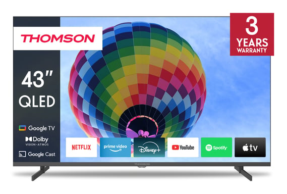 Thomson 43QG4S14 TV 109,2 cm (43'') 4K Ultra HD Smart TV Wifi Gris