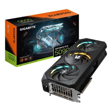 GIGABYTE GeForce RTX 5090 GAMING OC 32G Tarjeta Gráfica - 32GB GDDR7, 512 bits, PCI-E 5.0, 2550MHz Core Clock, 3 x DP 2.1a, 1 x HDMI 2.1b, NVIDIA DLSS 4, GV-N5090GAMING OC-32GD