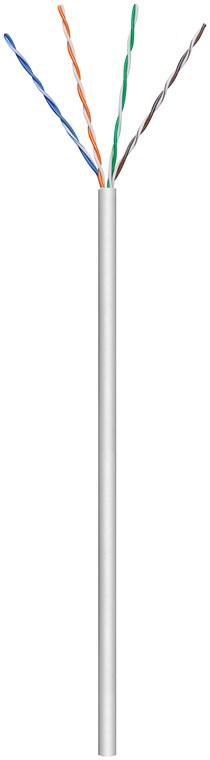 Goobay 68707 câble de réseau Gris 100 m Cat5e U/UTP (UTP) - Neuf