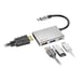 NGS WONDER DOCK 4 USB 2.0 Type-C Argent