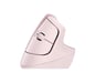 Logitech Lift Ergonomic Vertical Wireless Mouse, Bluetooth o Logi Bolt USB Receiver, Silent - Rosa