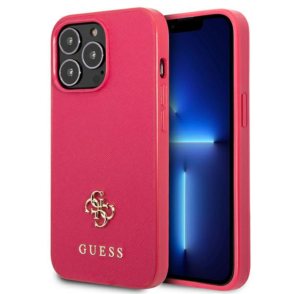 Coque Rigide Guess Guhcp13Lps4Mf Pour Iphone 13 Pro / 13 6.1 Saffiano 4G Avec Petit Logo En Métal