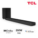 Barra de sonido TCL TS8132 con subwoofer inalámbrico - Dolby Atmos 3.1.2 - 350 W - Compatible con Chromecast-Apple AirPlay-HDMI integrado