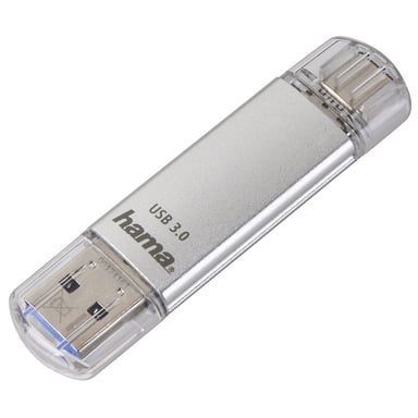 Unidad flash USB ''C-Laeta'', USB 3.1/USB 3.0 Tipo-C, 16 GB, 40 MB/s, plata