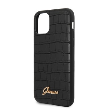 Funda Guess para iPhone 11 negra Colección Croco