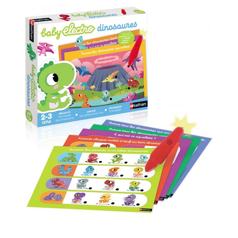 Jeu Éducatif Électronique : Découvre les Dinosaures avec Baby Electro - Neuf