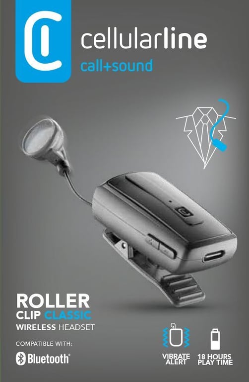 Cellularline Roller Clip Headset Universale Neuf - vue 3