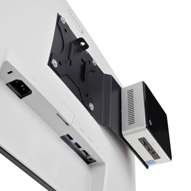 StarTech.com Soporte Bracket de Montaje VESA Compatible con 75x75/100x100 para NUC/Thin Client/Docking Stations - Soporte VESA para Mini PC