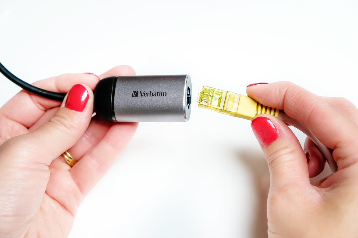 Verbatim 49146 station d'accueil USB 3.2 Gen 1 (3.1 Gen 1) Type-C Noir, Argent - Neuf