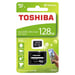 Tarjeta de memoria Toshiba de 128 GB (con adaptador para tarjetas SD)