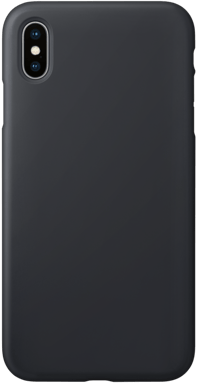 Carcasa de gel de silicona suave a prueba de golpes para Apple iPhone XS Max, negro satinado