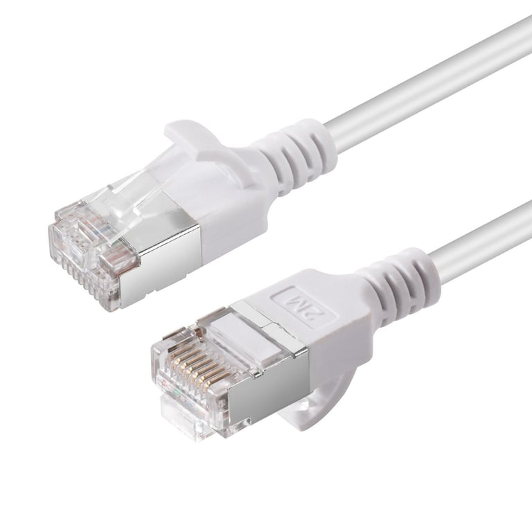 MicroConnect V-FTP6A0025W-SLIM câble de réseau Blanc 0,25 m Cat6a U/FTP (STP)